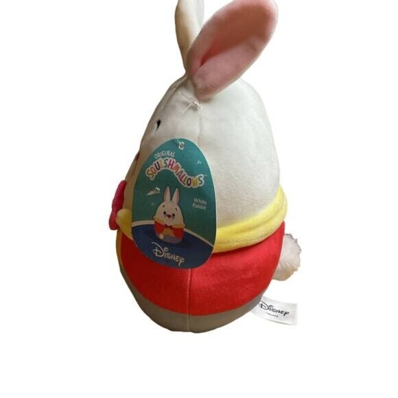 Disney Squishmallows White Rabbit Plush Toy 7" Soft & Cuddly Collectible - Picture 2 of 6